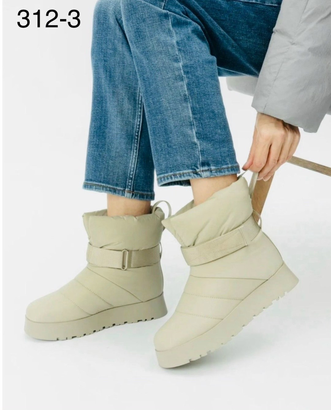 ,дутики tendance ax052-1 светло-серый,дутики женские,дутики,дутики aimosi