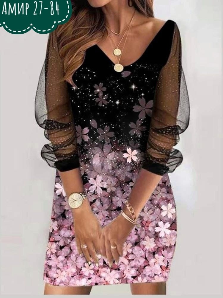 нарядное платье,женское платье,модное платье,платье градиент,женское модное платье