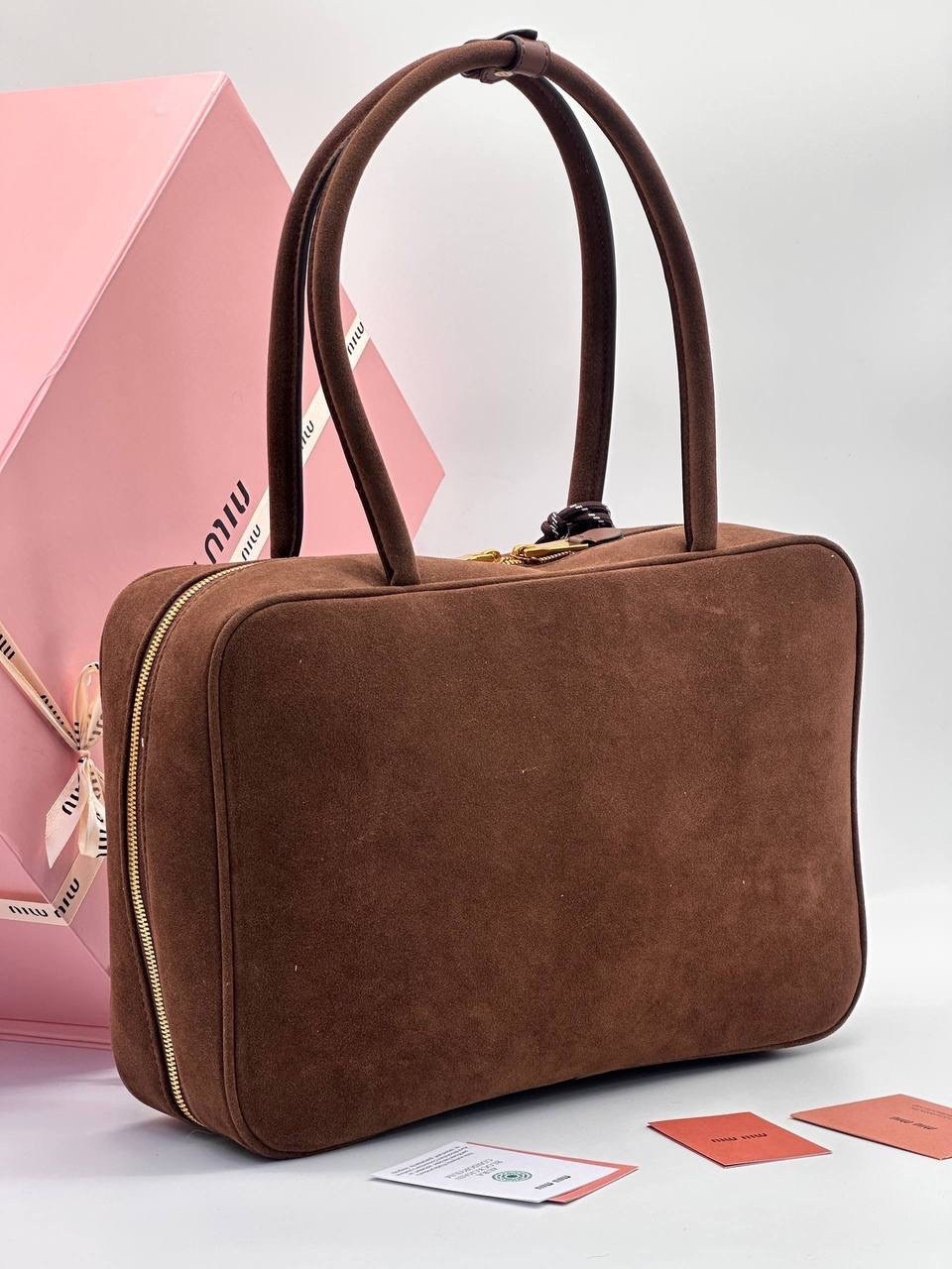 сумка женская замшевая тоут большая miu miu,сумка женская miu miu,сумка замшевая,сумка miu miu замшевая коричневая,сумка miu miu натуральная замша