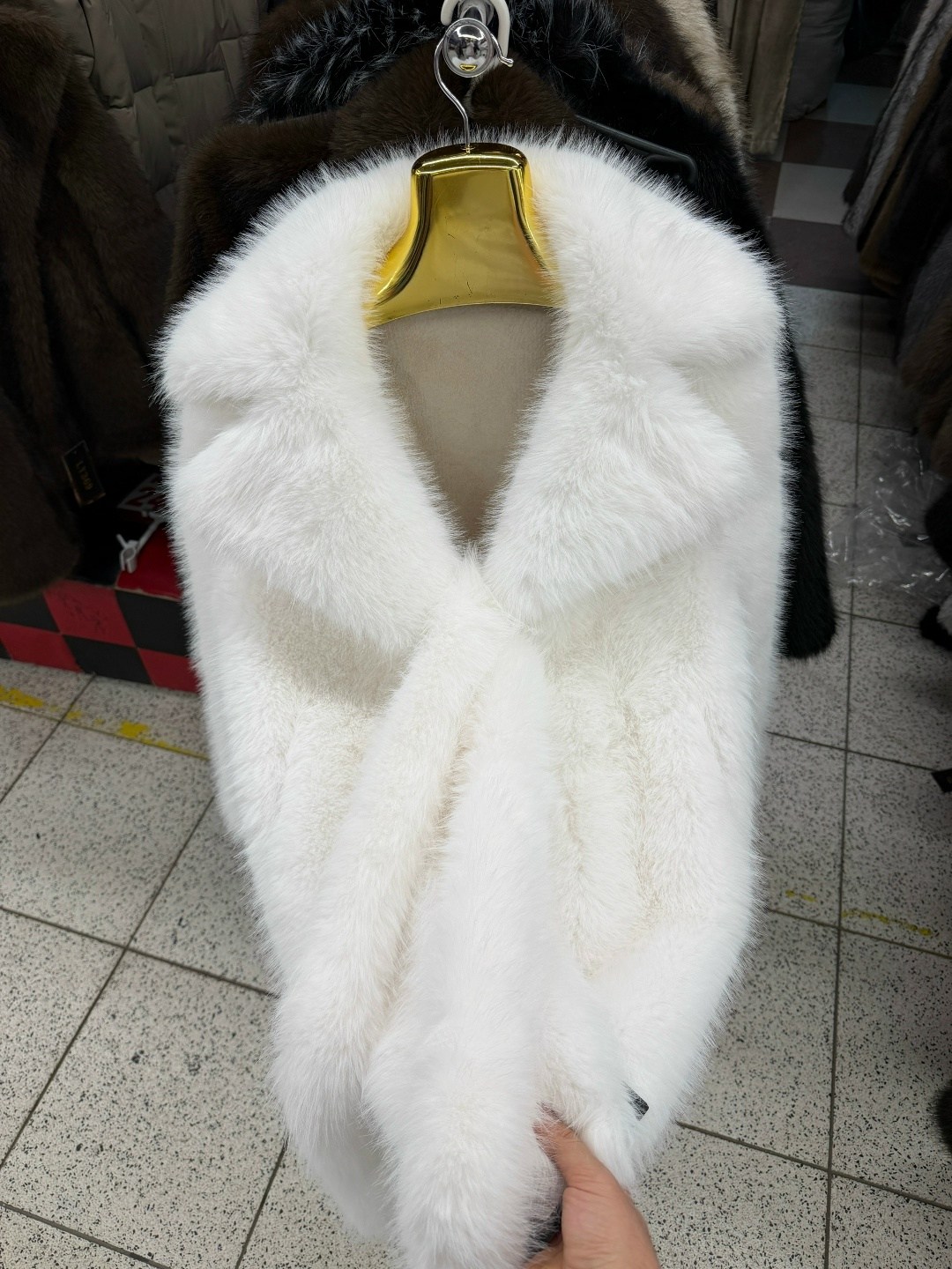 меховая накидка,плотная теплая однотонная пушистая накидка из искусственного меха норки и лисы,женская шуба из натурального меха норки,меховая шаль,меховой палантин