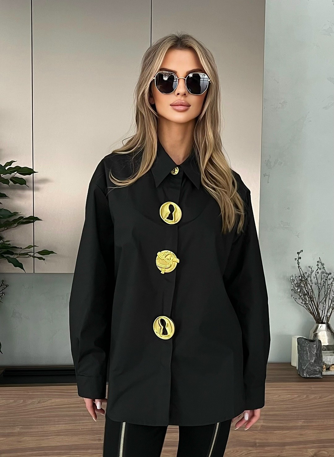 стильная рубашка,женская рубашка,рубашка,черная рубашка,блузка удлиненная