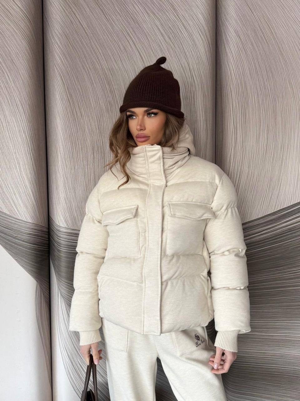 куртка пуховик,бежевый пуховик,теплая куртка,пуховик короткий,куртка