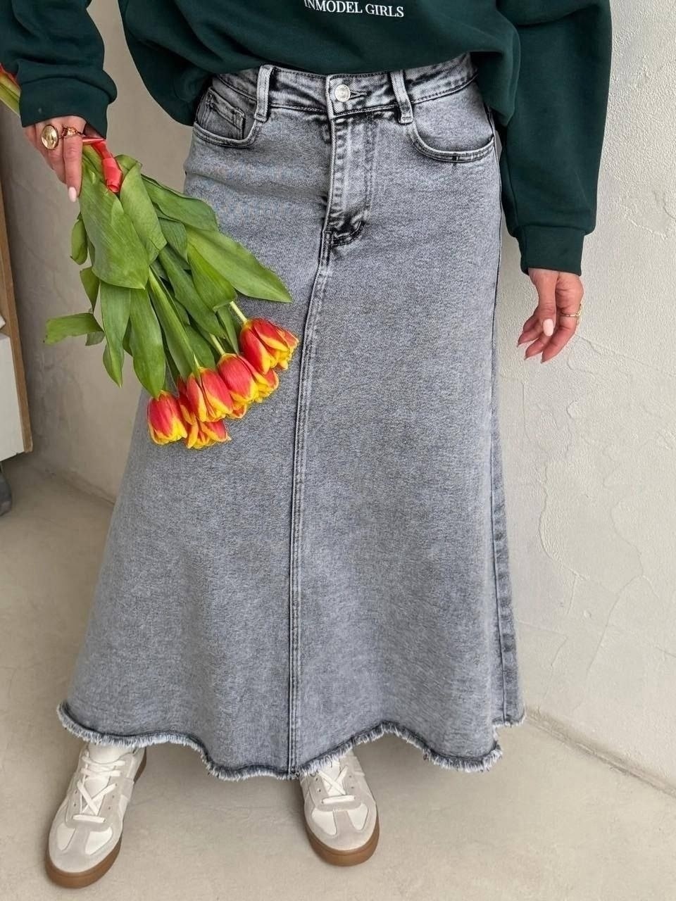 джинсовая юбка,длинная джинсовая юбка,джинсовая юбка макси,джинсовая юбка женская,женская длинная джинсовая юбка с высокой талией