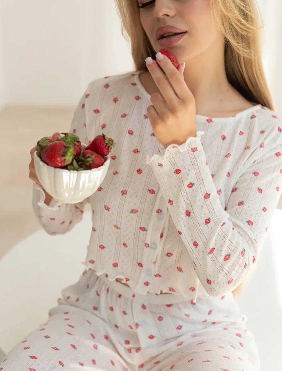 пижама для женщин,женская пижама,пижама со штанами с принтом ysense,домашняя пижама,пижама женская с брюками с длинным рукавом бел-красн