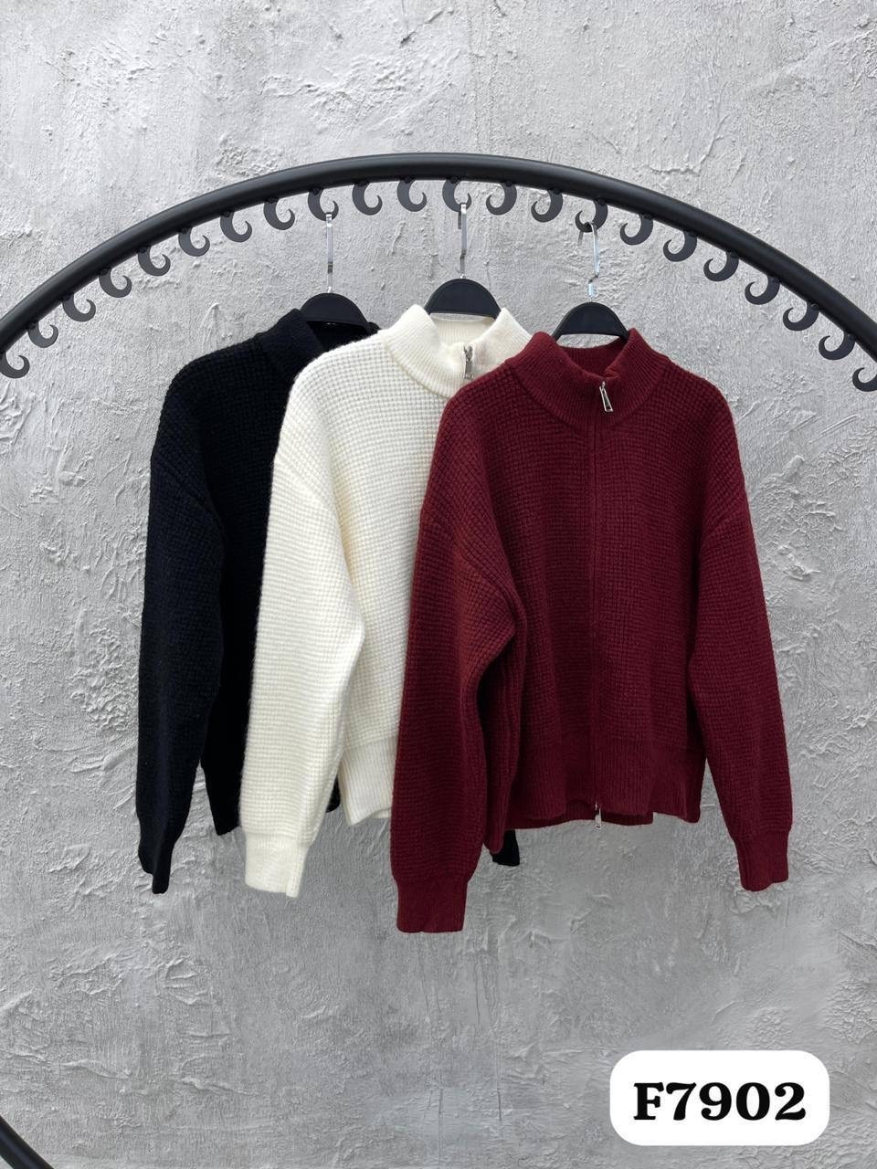 свитер укороченный с горлом на молнии maya brand,бордовый свитер,свитер на молнии женский,женская кофта,повседневная кофта