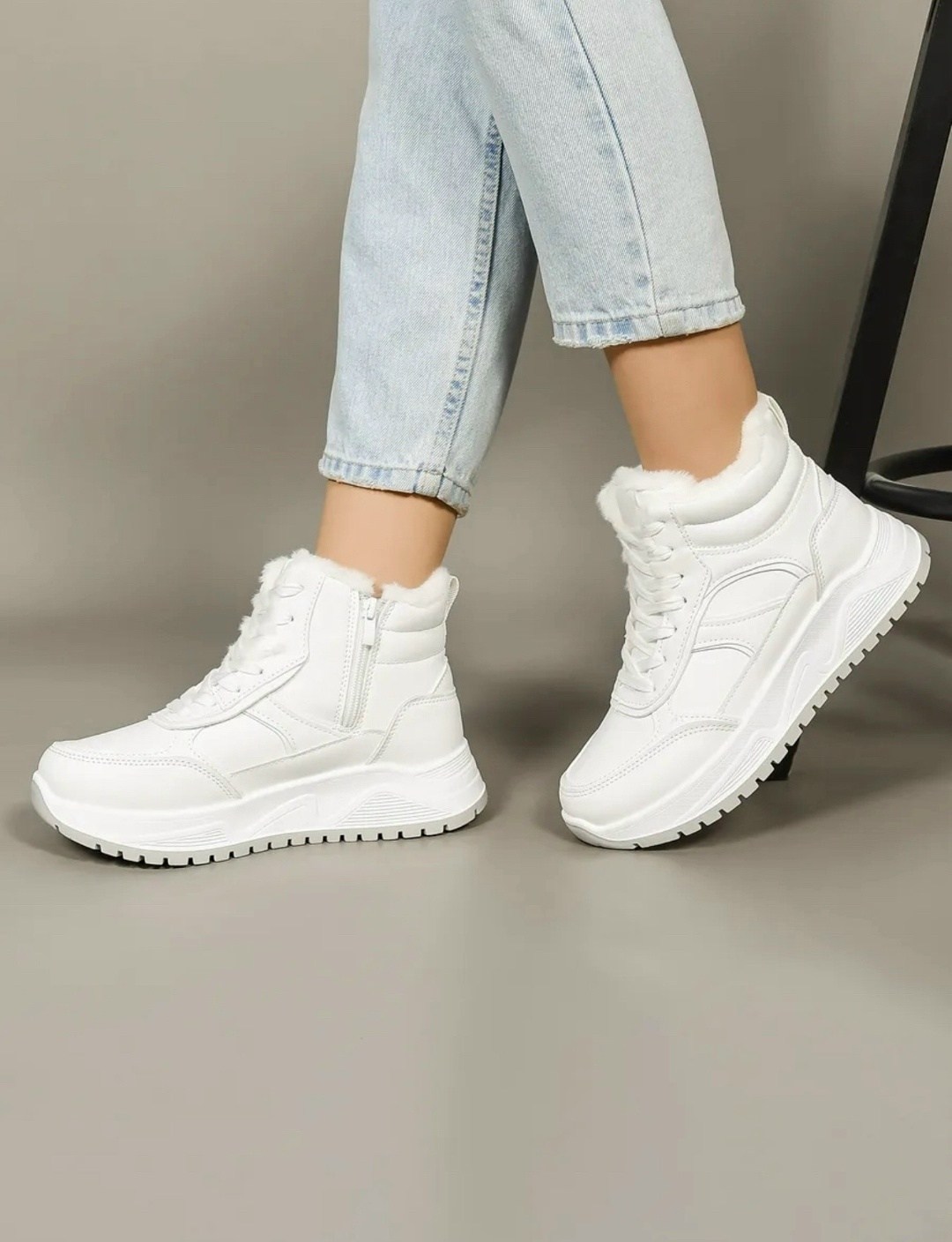 высокие кроссовки белые зимние женские,женские зимние кроссовки,кроссовки на высокой подошве зимние fashion24 цвет белый,белые женские зимние кроссовки,кроссовки женские зимние белые dim&art shop