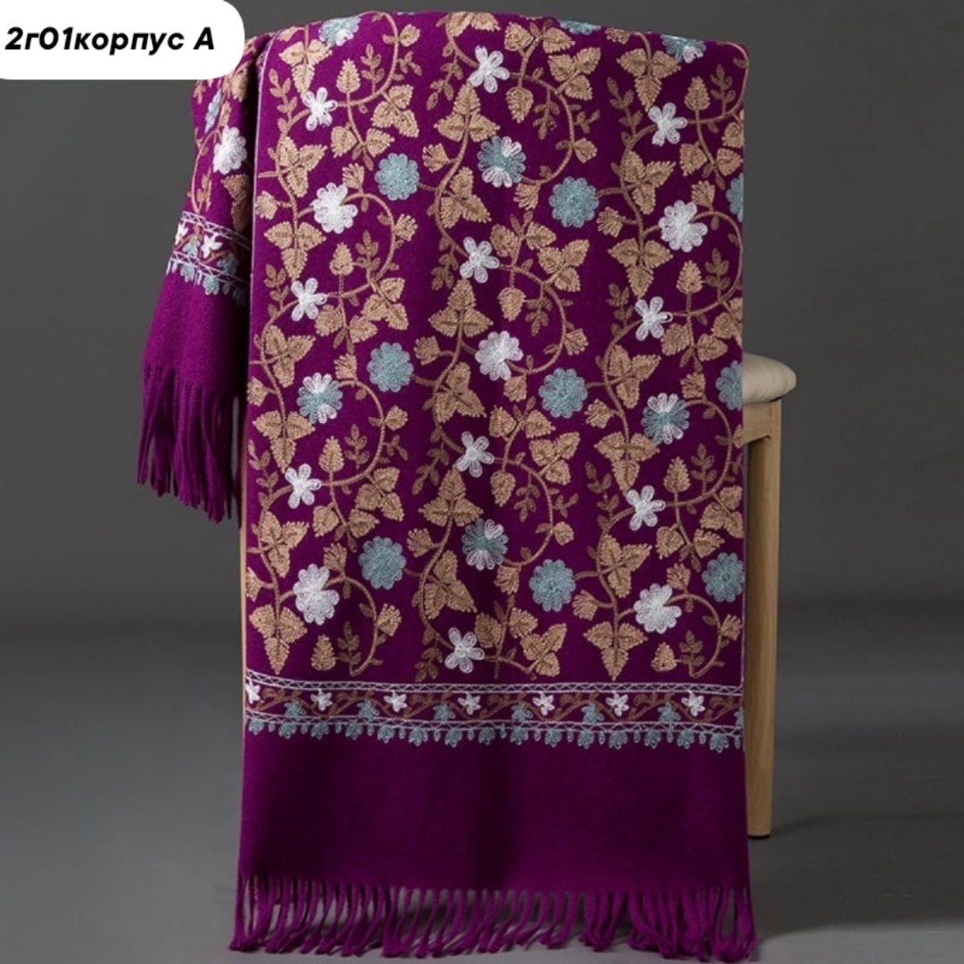 палантин женские,женские кашемировые шарфы,шарфы и платки,женский шарф с вышивкой,кашемировый шарф палантин