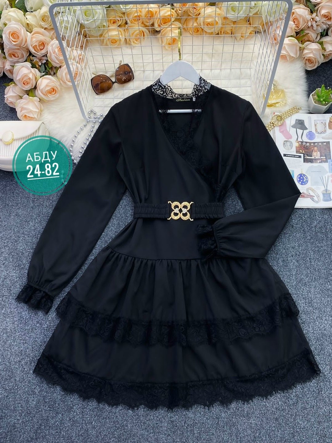 шикарная одежда,платье мини с длинными рукавами,платье мини с оборками,платье с поясом,платье красное