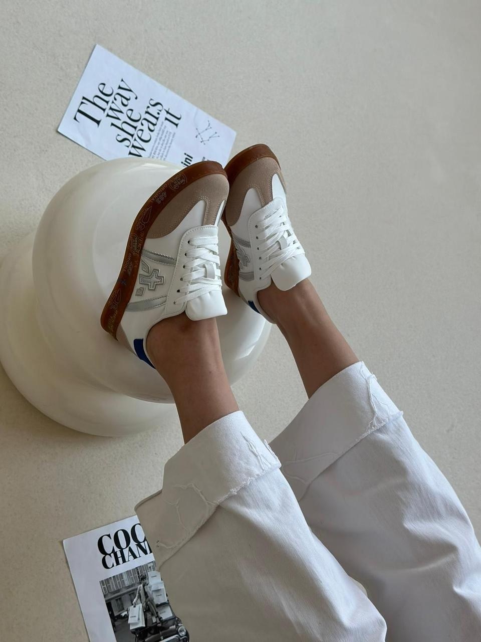 ,женские кроссовки,кроссовки premiata,мужские кроссовки premiata,комбинированные кроссовки premiata