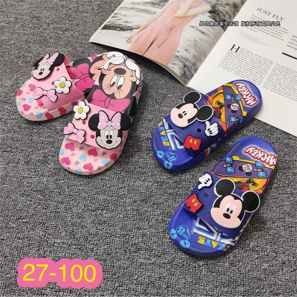 детские шлепанцы,шлепанцы микки маус,детские тапочки,тапочки для девочек,летние детские сандалии disney