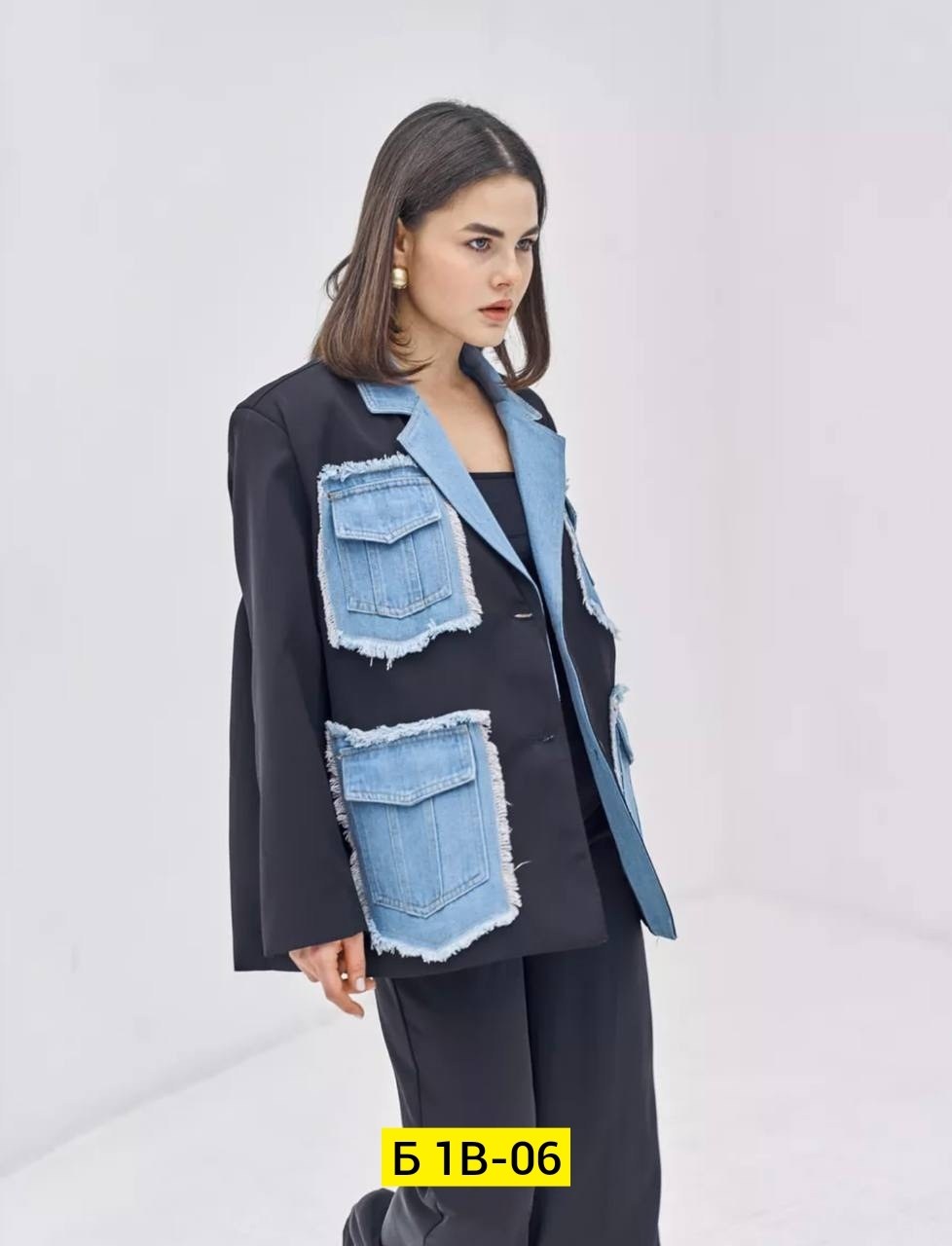 женский джинсовый комбинированный пиджак,джинсовый пиджак,женский джинсовый пиджак,джинсовый блейзер,женский пиджак