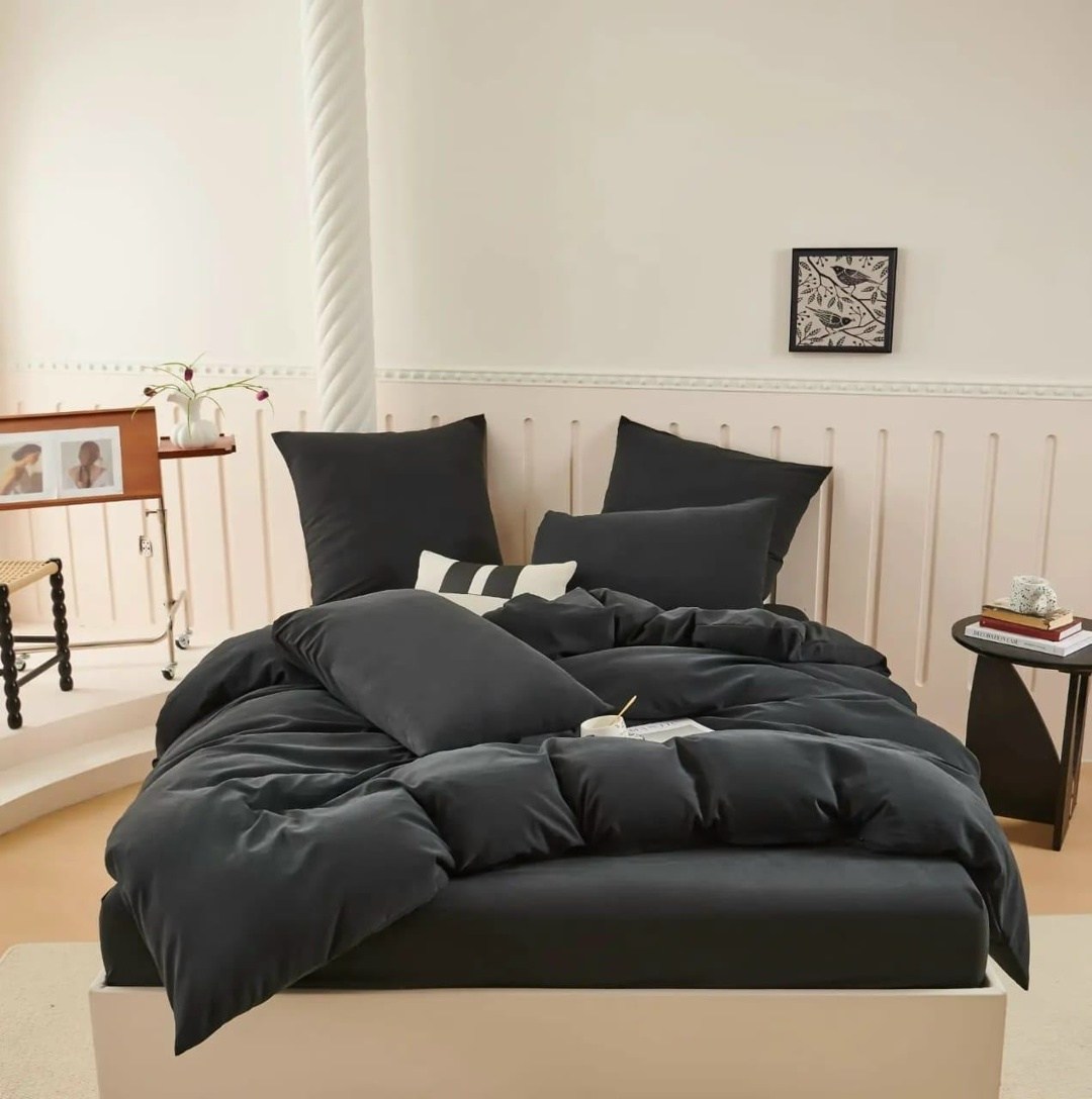 комплект постельного белья ситрейд 1,5 спальный однотонный лавандовый сатин,полутороспальный комплект постельного белья,постельного белье евро,пододеяльник maktex из тенселя 200 х 220 60s 21 серо-голу