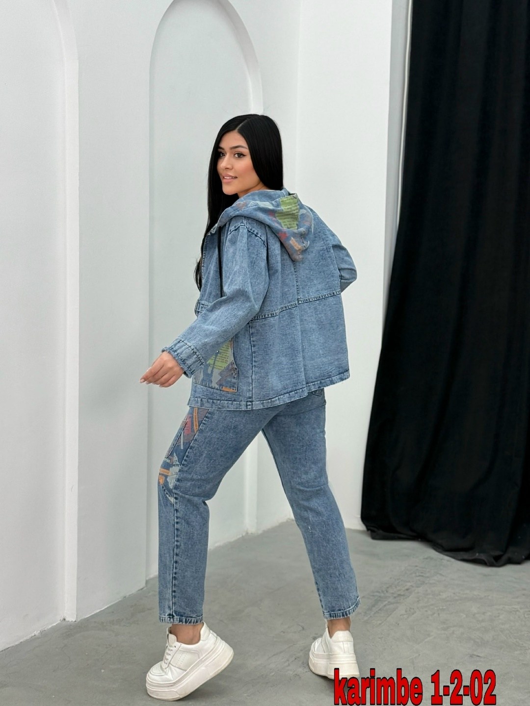 костюм джинсовый женский glentina 372053283,двойка-костюм джинсовый karim benjama,костюм джинсовый брючный,костюм джинсовый женский glentina,женский джинсовый костюм