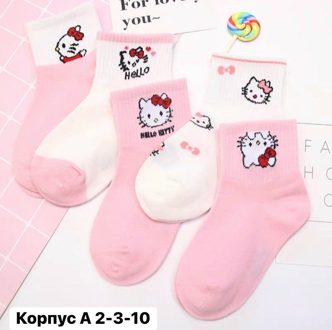 носки детские с,носки hello kitty,носки для девочек,детские носки для девочек,носки розовые