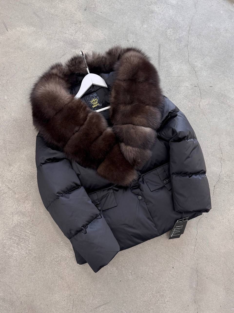 куртка - пуховик с мехом песца city furs,пуховик женский с натуральным мехом,пуховик с мехом,куртка с мехом,куртка с натуральным мехом