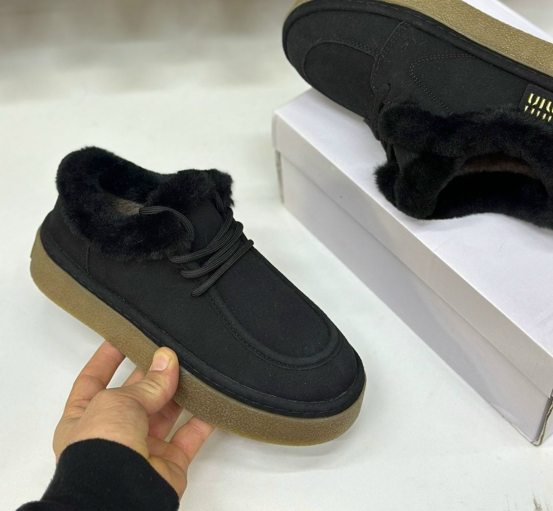 , женская,зимняя женская ,угги женские,замшевые женские ботинки с мехом prada коричневые