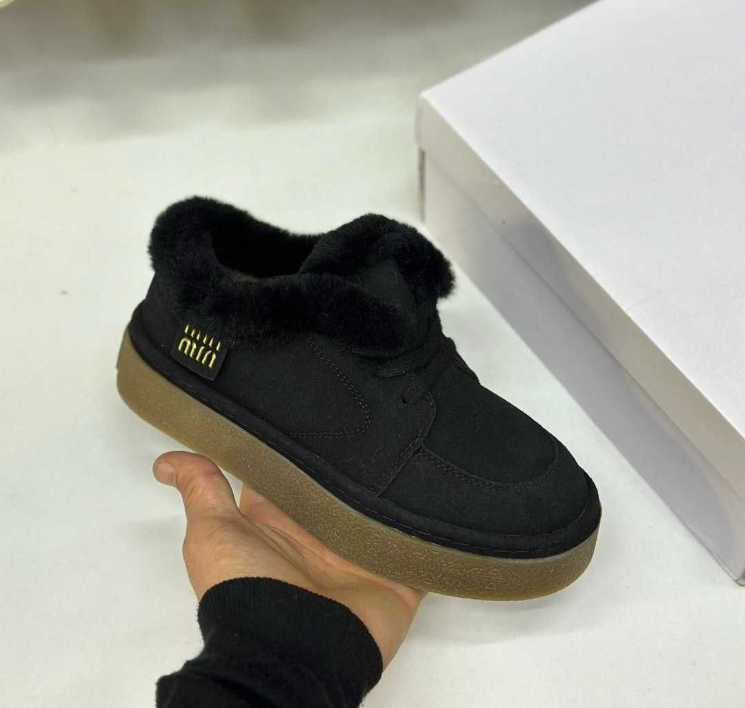 , женская,зимняя женская ,угги женские,замшевые женские ботинки с мехом prada коричневые