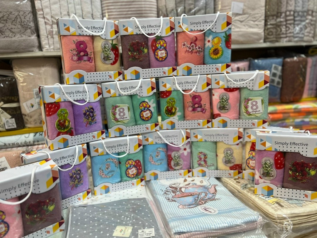 подарочный набор полотенец кухонных,подарочные наборы полотенец,набор полотенец для кухни,полотенца для кухни,полотенца кухонное на 8 марта