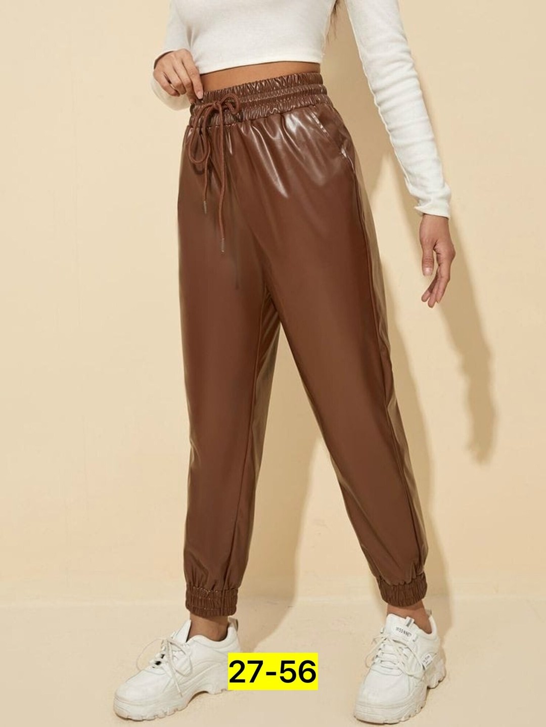 кожаные штаны,джоггеры женские,кожаные джоггеры,брюки из экокожи,брюки женские кожаные