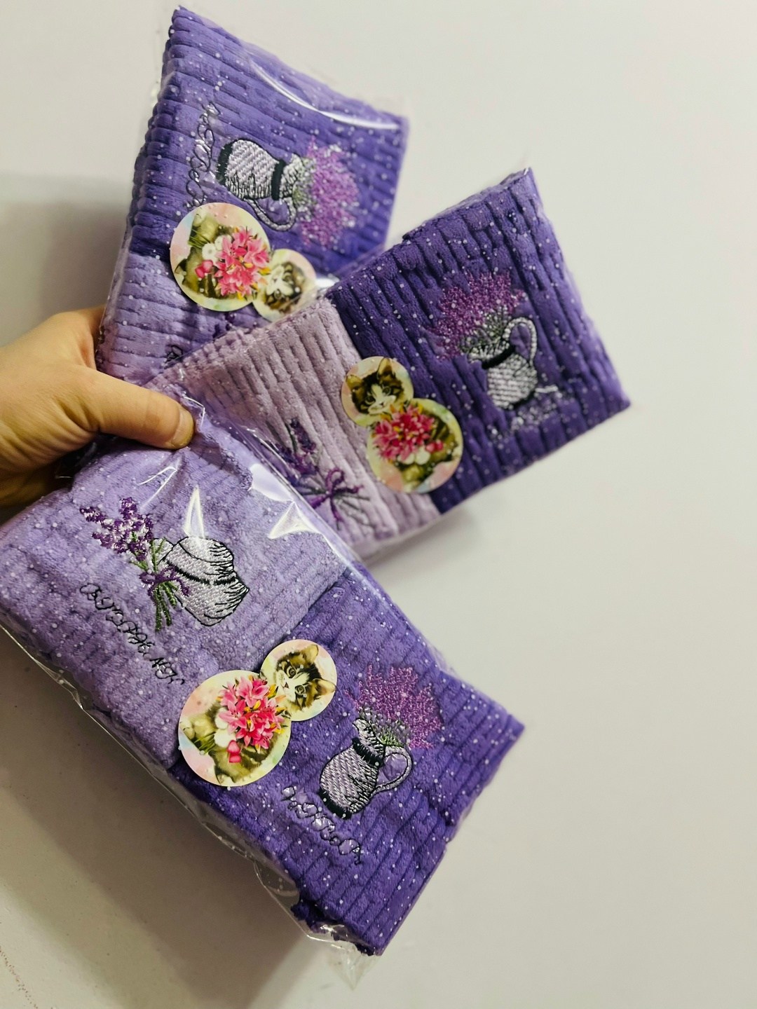 полотенце кухонное лаванда,полотенце кухонное набор 6 шт,полотенца для кухни,набор кухонные полотенец,кухонные полотенец микрофибра подарочный набор