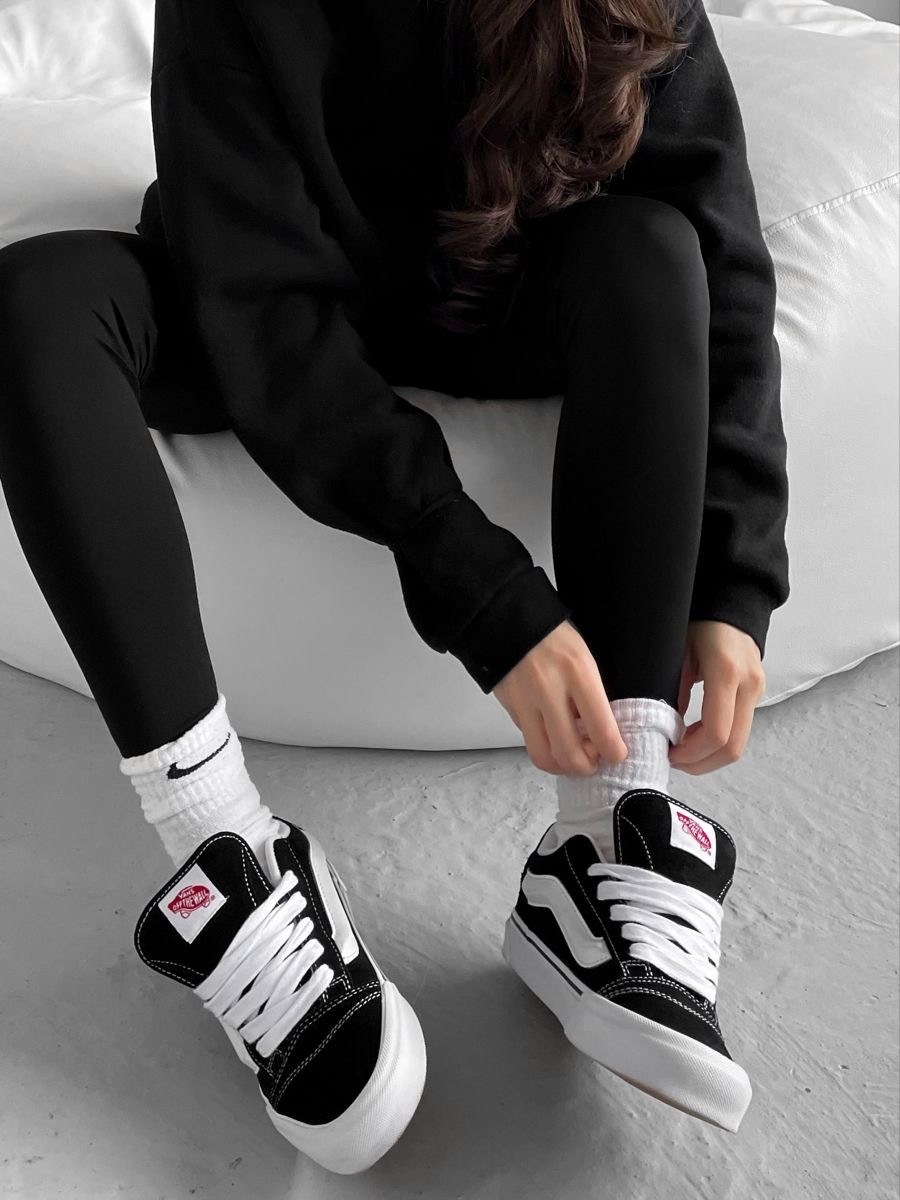 ванс кроссовки,кеды vans old skool,кеды vans knu skool,кроссовки,кроссовки vans knu skool black/white premium