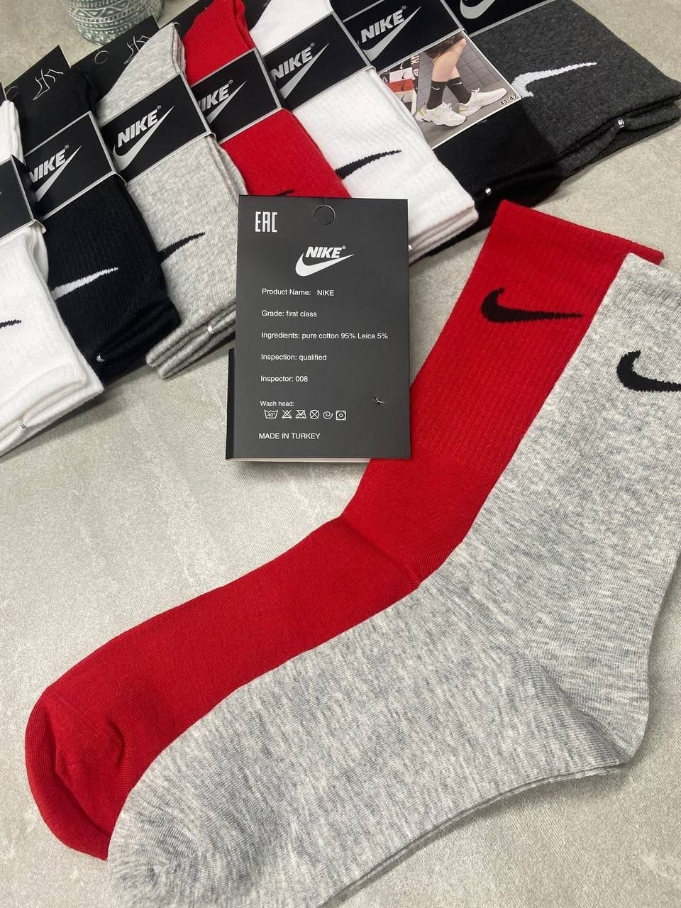 носки мужские,носки мужские 10 пар nike,носки высокие nike набор мужских носков,комплект носки мужские,носки мужские набор