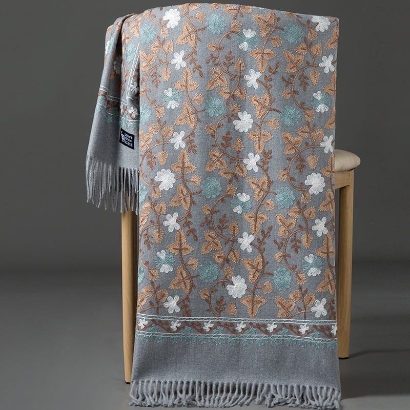 палантин женские,женские кашемировые шарфы,шарфы и платки,женский шарф с вышивкой,кашемировый шарф палантин