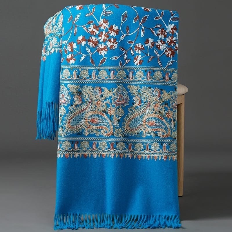 палантин женские,женские кашемировые шарфы,шарфы и платки,женский шарф с вышивкой,кашемировый шарф палантин