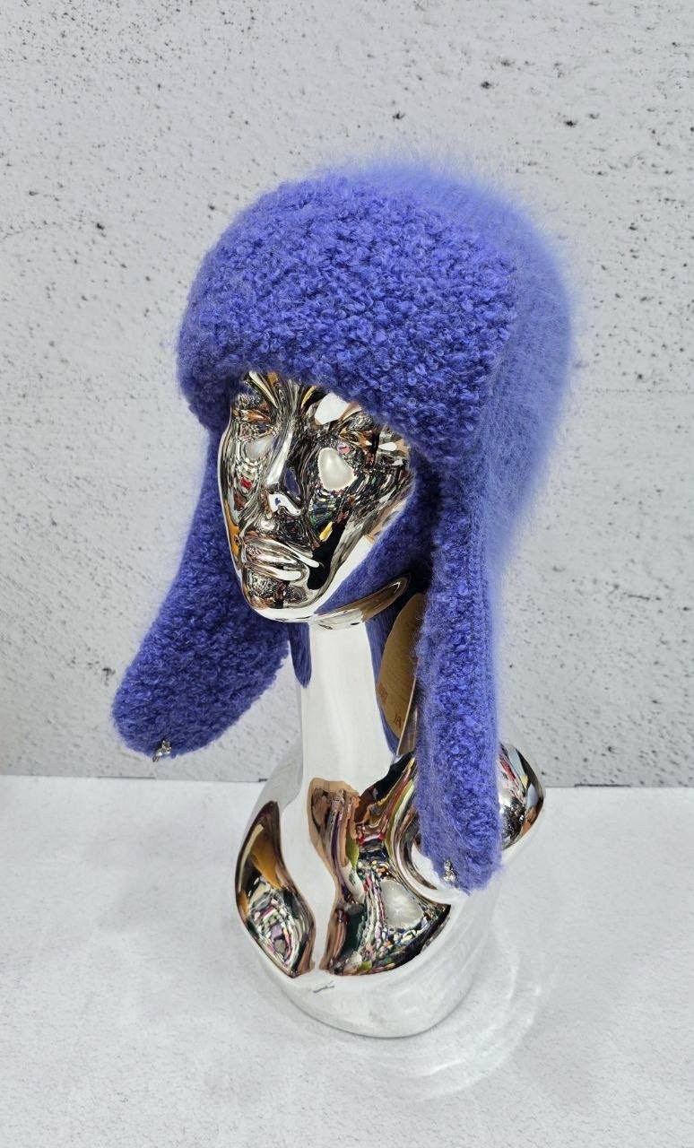 шапка ушанка,шапка ушанка вязаная зимняя женская ангора,шапка ушанка из натурального меха,шапка ушанка женская,шапка ушанка женская меховая