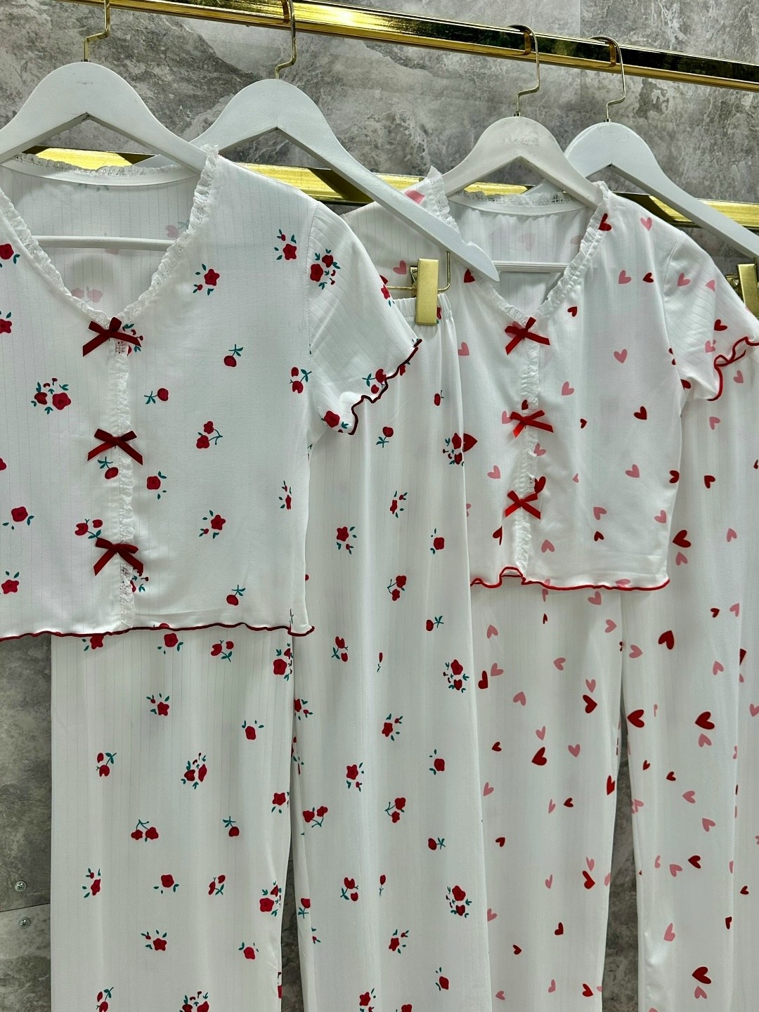 летняя женская пижама,женская домашняя одежда пижамный комплект с принтом вишни,пижама для женщин,модные свободные кружевные пижамы,женские летние пижамы из полиэстера