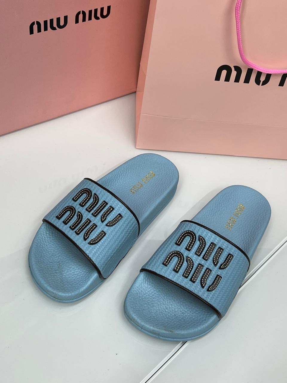 шлепанцы miu miu,шлепанцы женские,шлепки миу миу,,шлепанцы модные