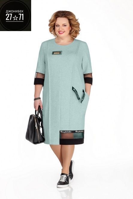 платье для полных женщин,платье для полных,одежда для полных,платье pretty,платье michel chic 2073 серый