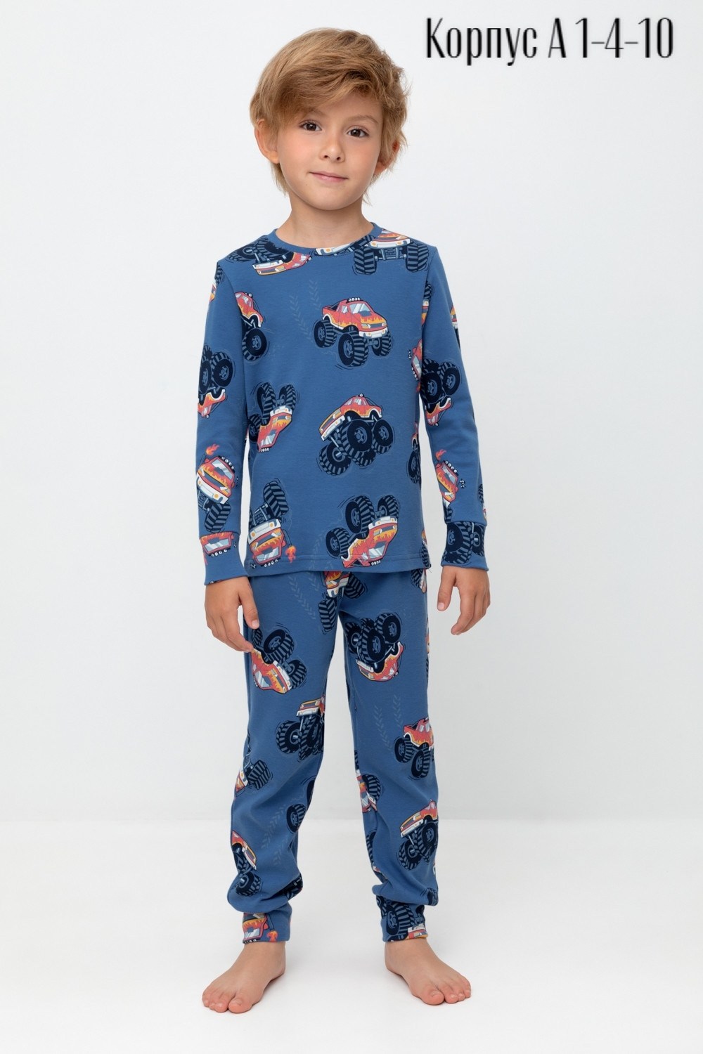 пижама крокид для мальчика,пижама для мальчика crockid,пижама для мальчика,пижама crockid к 1621/синий джинс,звездочки, размер 72/140,пижама детская