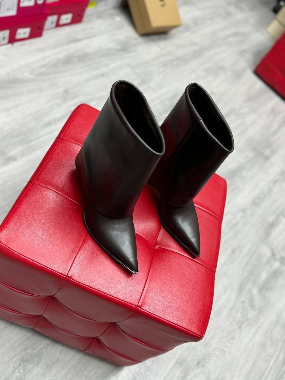 ,женские ботильоны,ботильоны на каблуке,ботильоны демисезонные остроносые на высоком каблуке,кожаные ботильоны