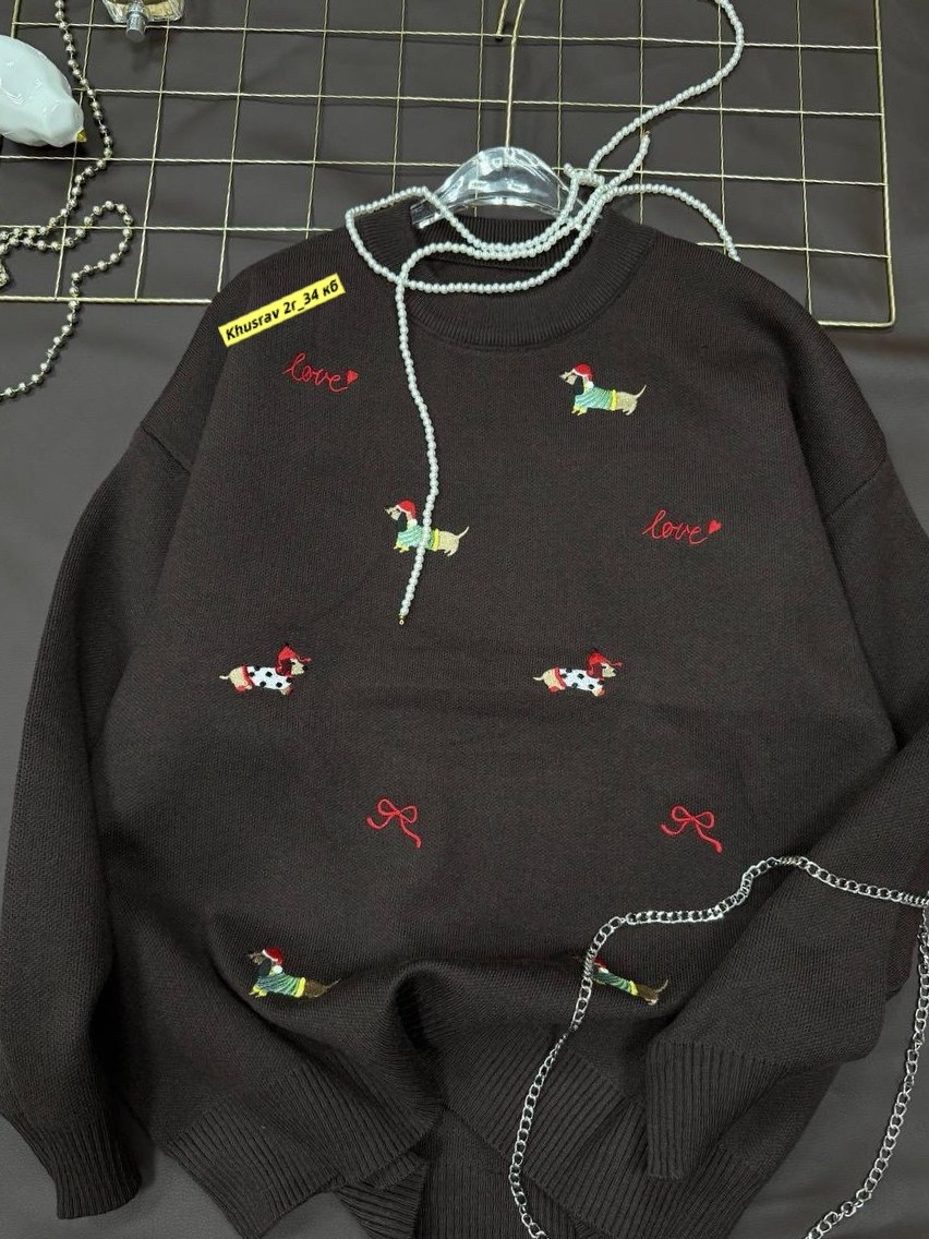 детский свитер,свитер с вышивкой,трикотажный свитер,свитер,свитер для девочки