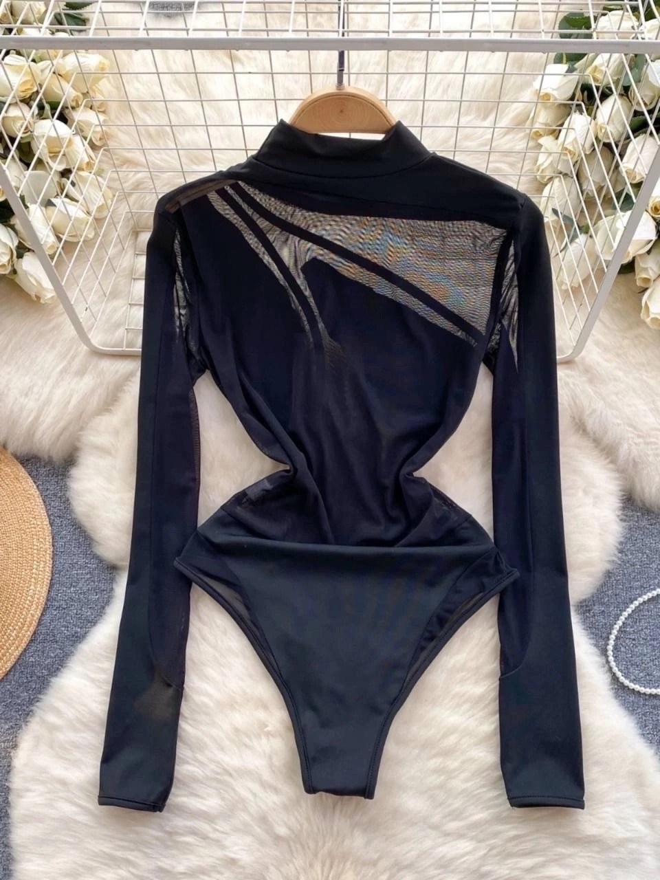 боди с воротником стойкой,с длинным рукавом боди,женская боди,прозрачное боди с длинными рукавом,боди для женщин