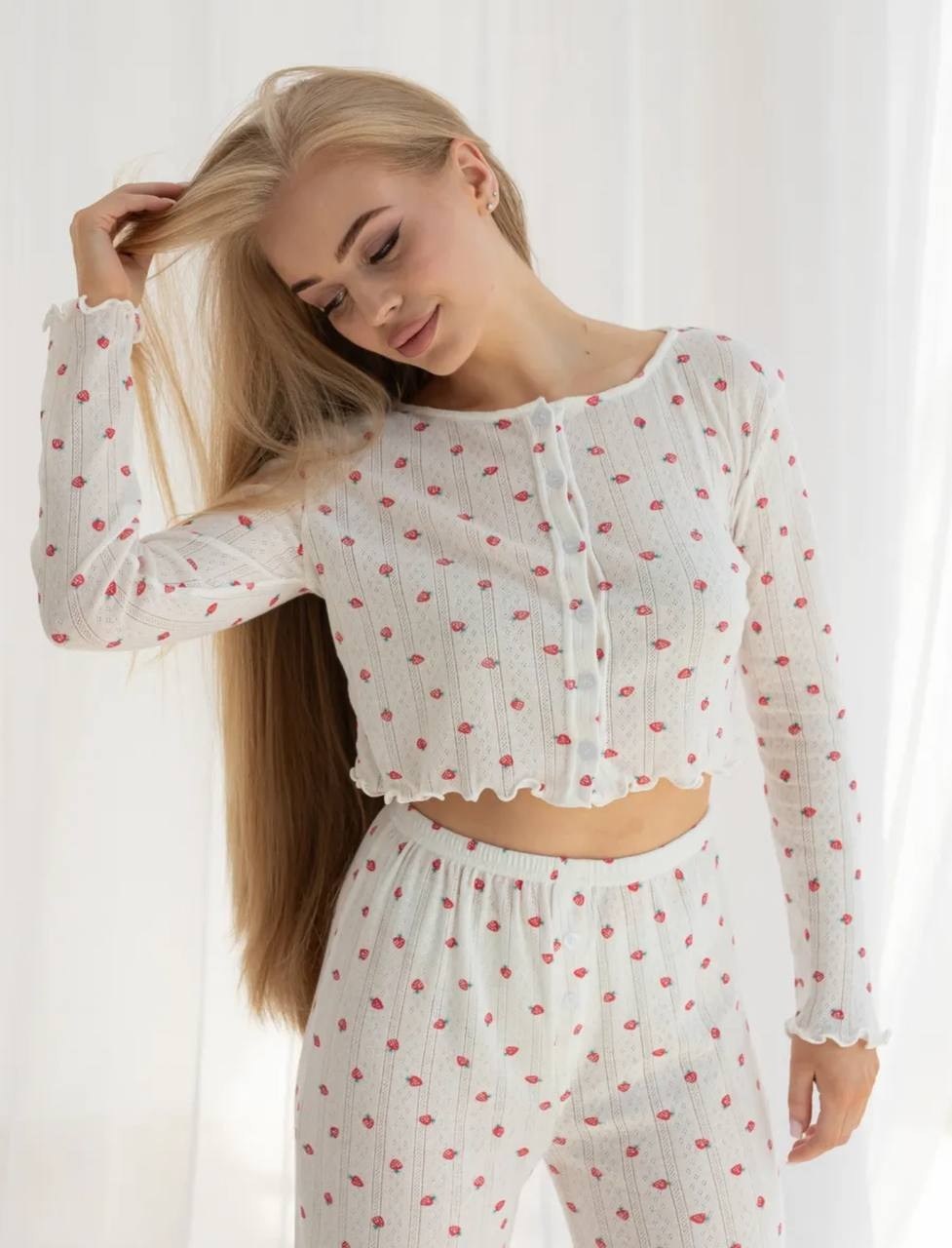 пижама для женщин,женская пижама,пижама со штанами с принтом ysense,домашняя пижама,пижама женская с брюками с длинным рукавом бел-красн