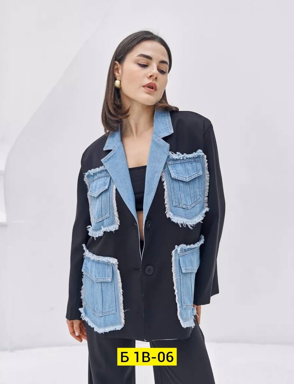 женский джинсовый комбинированный пиджак,джинсовый пиджак,женский джинсовый пиджак,джинсовый блейзер,женский пиджак