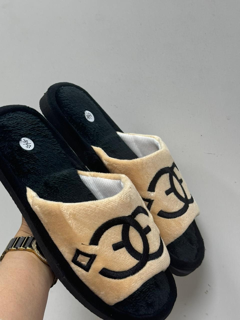 домашние тапочки,,тапочки для дома женские,тапочки шанель,тапочки женские