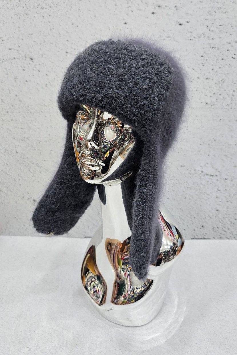 шапка ушанка,шапка ушанка вязаная зимняя женская ангора,шапка ушанка из натурального меха,шапка ушанка женская,шапка ушанка женская меховая