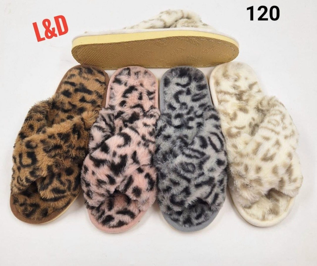 женские домашние тапочки,леопардовые пушистые тапки,леопардовые тапки,домашние пушистые тапочки,тапочки weibate женские с леопардовым принтом плюшевые комнатные