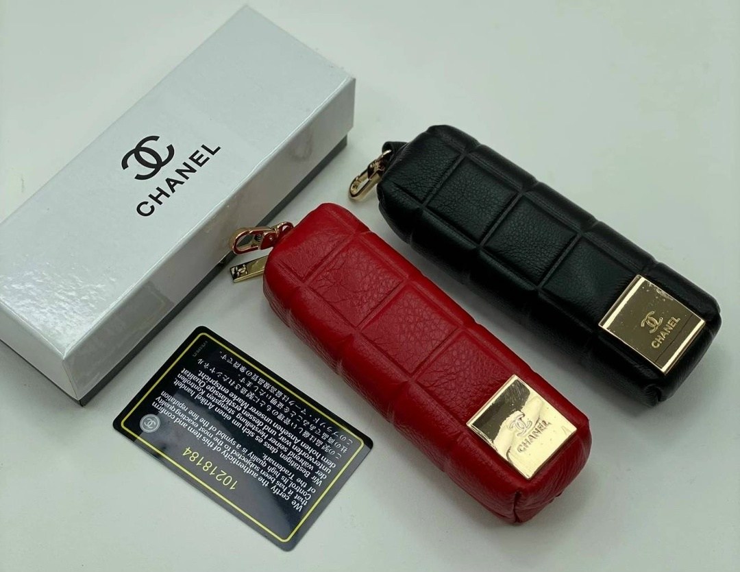 ключница шанель,ключница chanel,футляр для ключей,chanel косметичка,косметичка шанель красная
