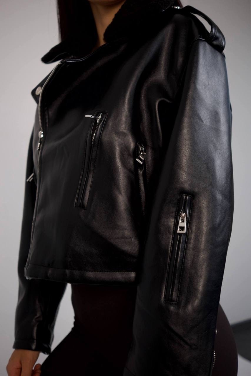 куртка кожаная lan yu ao sha,куртка кожаная женская lan yu ao sha черный,куртка кожзам женская,кожаная куртка женская,куртка косуха