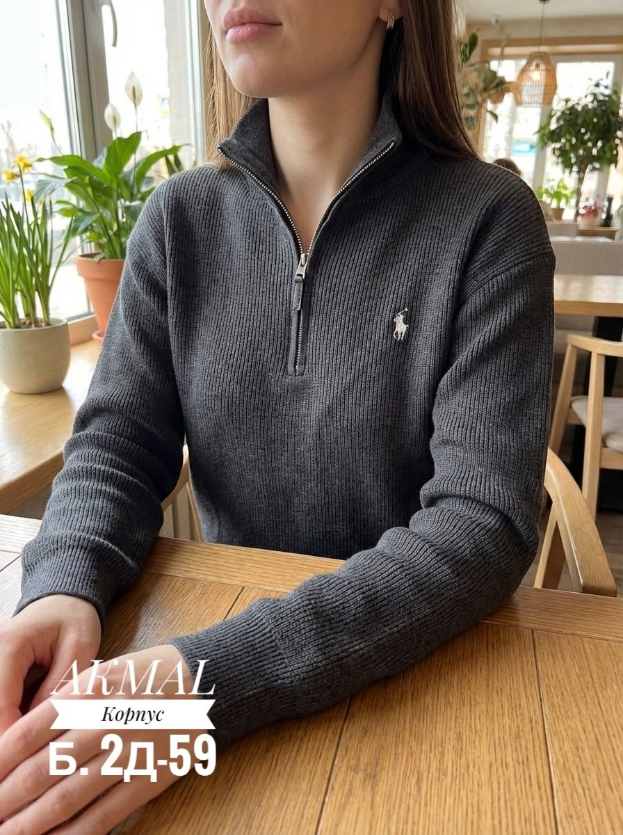 кофта на замке,женская кофта,женский свитер,свитер с горлом на молнии оверсайз kk fashion,поло кофта
