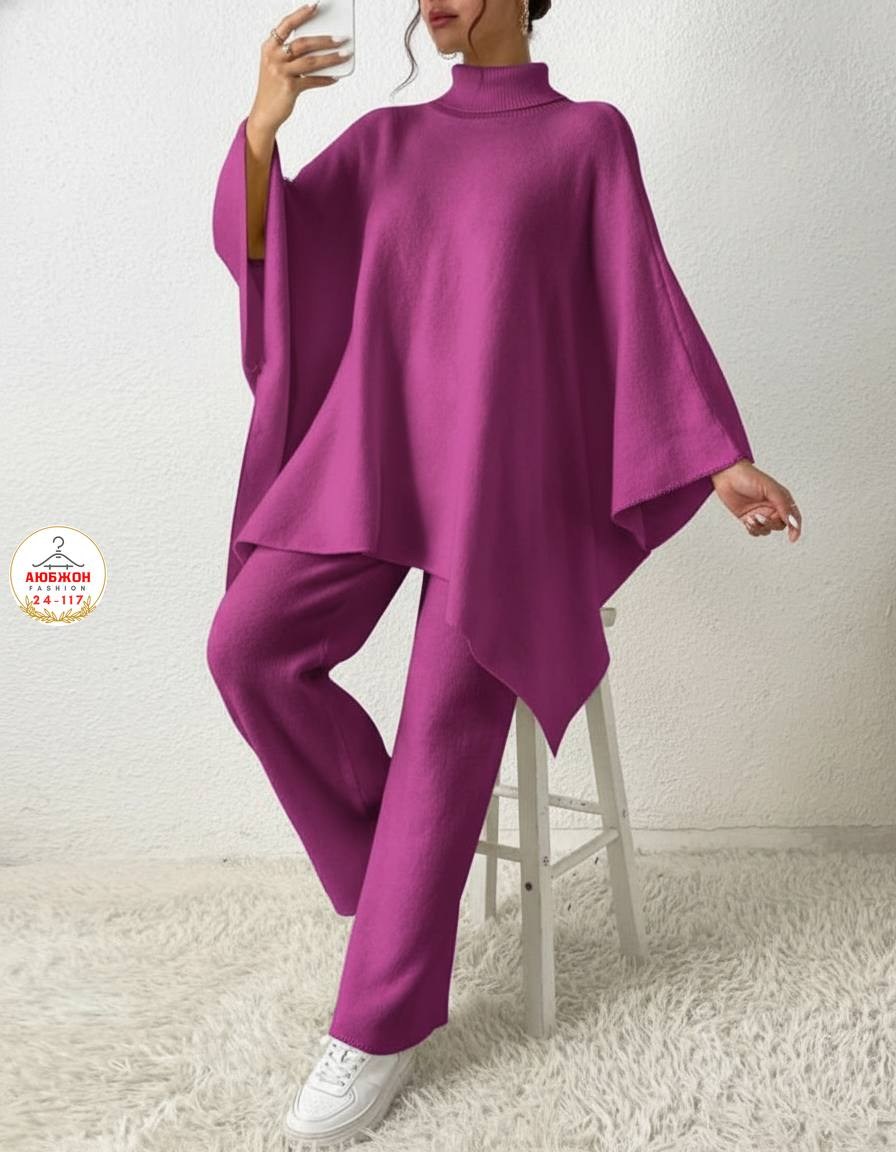 кашемировое пончо,вязаная накидка,трикотажные костюмы,свитер накидка,вязаные костюмы