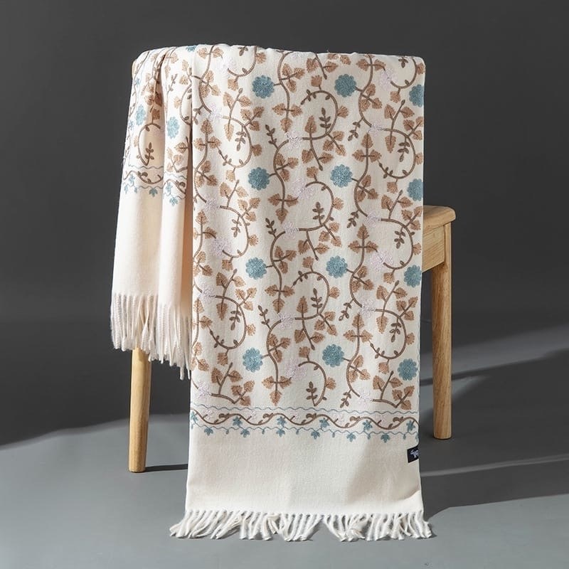 палантин женские,женские кашемировые шарфы,шарфы и платки,женский шарф с вышивкой,кашемировый шарф палантин