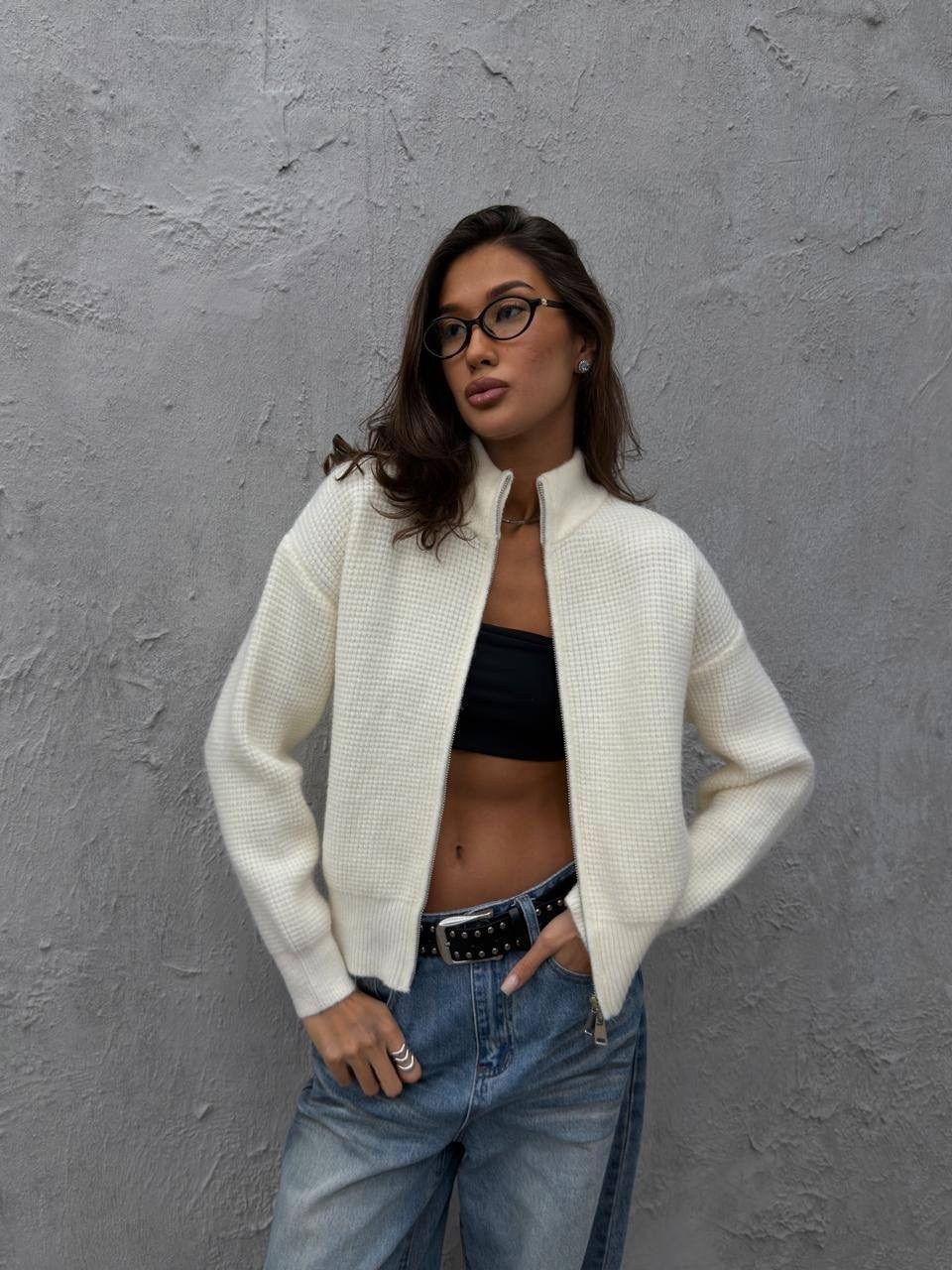 свитер укороченный с горлом на молнии maya brand,бордовый свитер,свитер на молнии женский,женская кофта,повседневная кофта