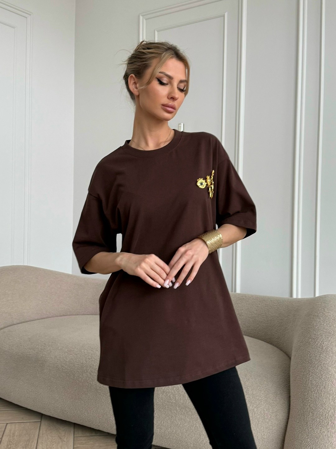 футболка оверсайз,футболки оверсайз женские,футболка оверсайз с принтом mika by lady nice,футболки оверсайз с принтами,футболка оверсайз коричневая