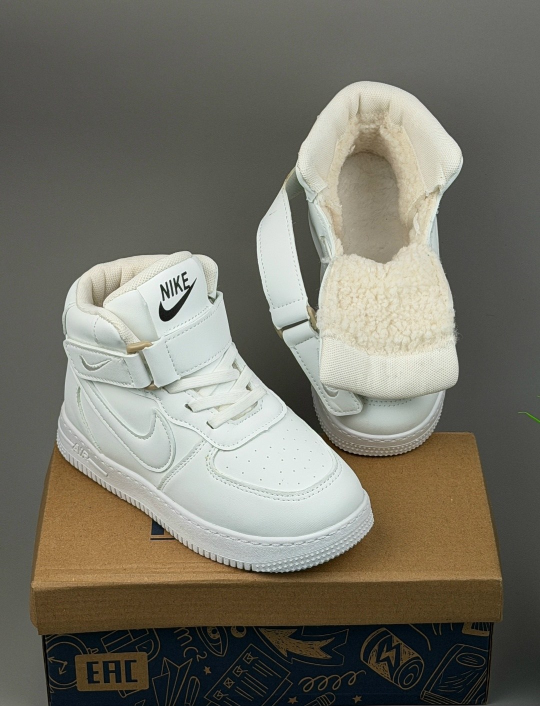 зимние кроссовки nike air force 1,кросcовки nike air force 1,nike air force 1 mid,детская ,кроссовки детские зимние