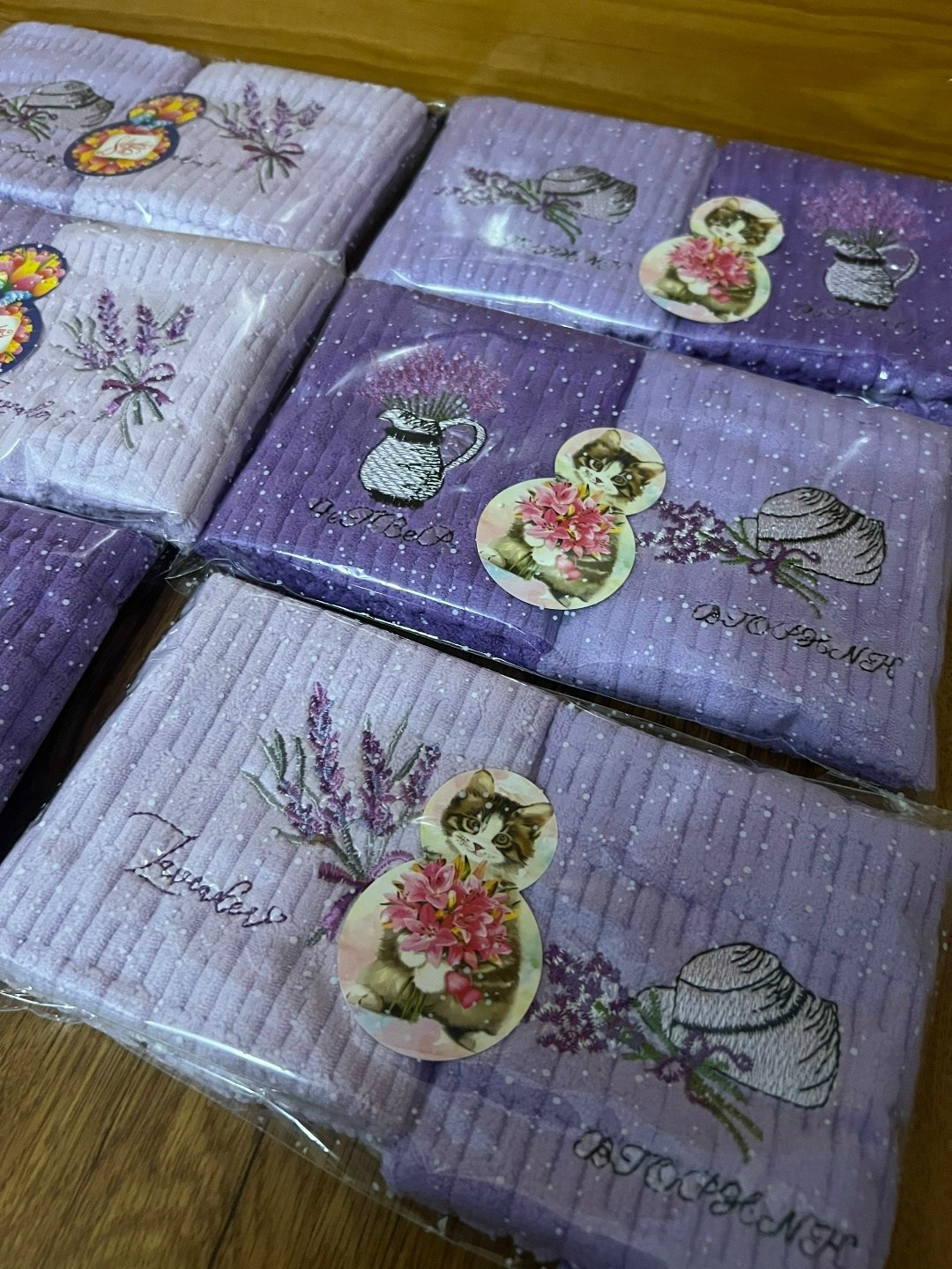 полотенце кухонное лаванда,полотенце кухонное набор 6 шт,полотенца для кухни,набор кухонные полотенец,кухонные полотенец микрофибра подарочный набор